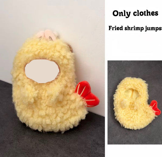 Only clothes Fried shrimp jumps